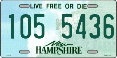 NH license plate 1055436