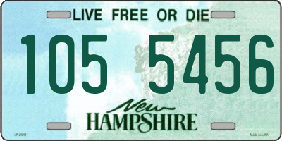 NH license plate 1055456
