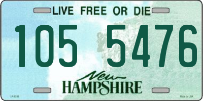 NH license plate 1055476