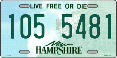 NH license plate 1055481