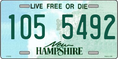 NH license plate 1055492