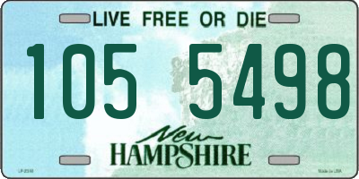 NH license plate 1055498