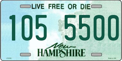 NH license plate 1055500