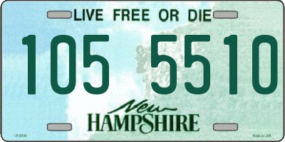 NH license plate 1055510