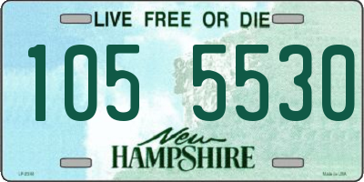 NH license plate 1055530