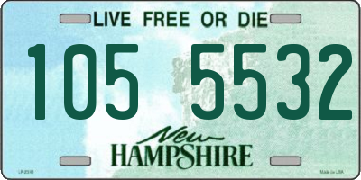 NH license plate 1055532