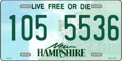 NH license plate 1055536