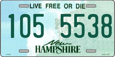 NH license plate 1055538
