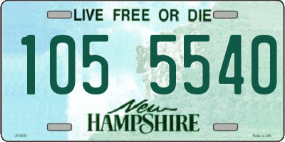 NH license plate 1055540