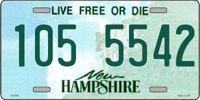 NH license plate 1055542