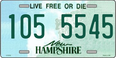 NH license plate 1055545
