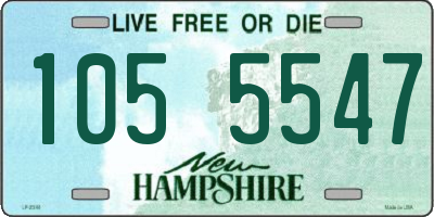NH license plate 1055547