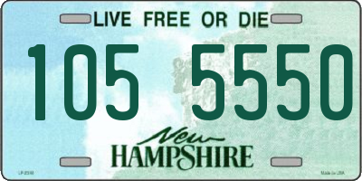 NH license plate 1055550