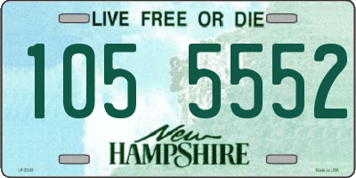 NH license plate 1055552