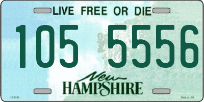 NH license plate 1055556