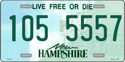 NH license plate 1055557