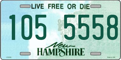 NH license plate 1055558