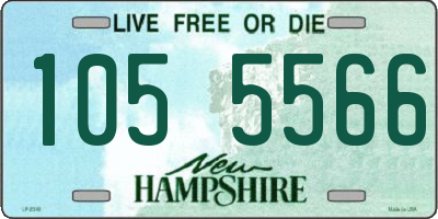 NH license plate 1055566