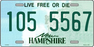 NH license plate 1055567