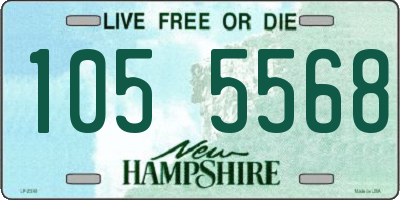 NH license plate 1055568
