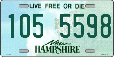 NH license plate 1055598