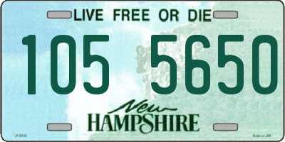 NH license plate 1055650
