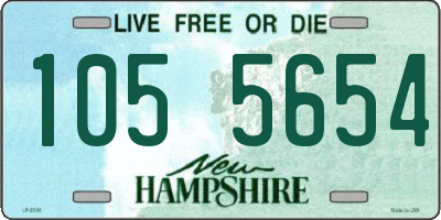 NH license plate 1055654