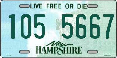 NH license plate 1055667