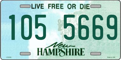 NH license plate 1055669