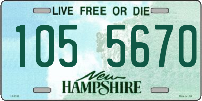 NH license plate 1055670