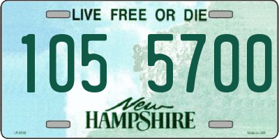 NH license plate 1055700
