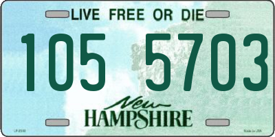 NH license plate 1055703