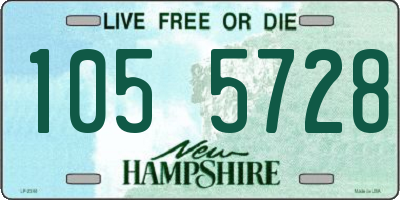 NH license plate 1055728