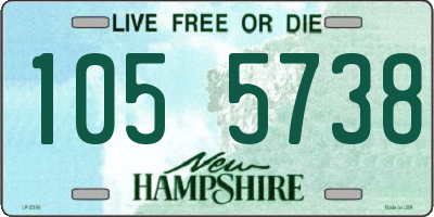 NH license plate 1055738