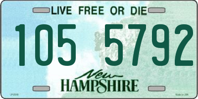 NH license plate 1055792