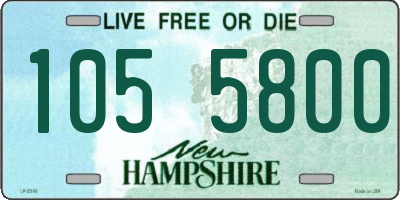NH license plate 1055800
