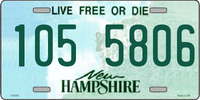 NH license plate 1055806