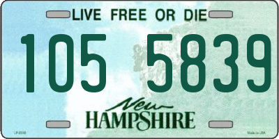 NH license plate 1055839