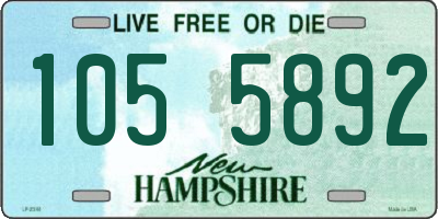 NH license plate 1055892
