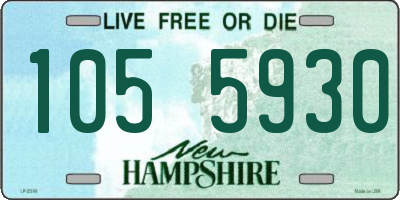 NH license plate 1055930
