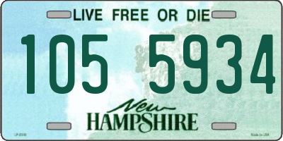 NH license plate 1055934