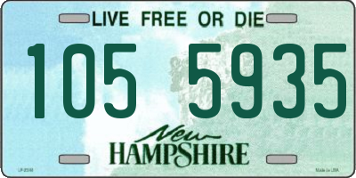 NH license plate 1055935