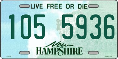NH license plate 1055936
