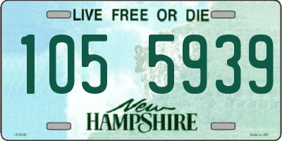 NH license plate 1055939