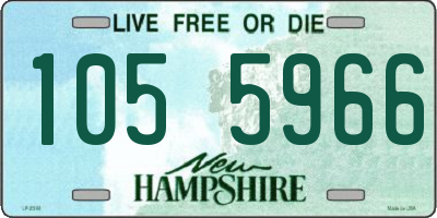 NH license plate 1055966