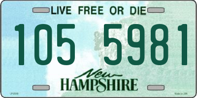 NH license plate 1055981