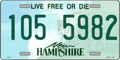 NH license plate 1055982