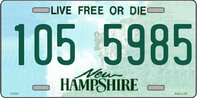 NH license plate 1055985