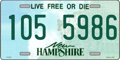 NH license plate 1055986