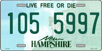 NH license plate 1055997
